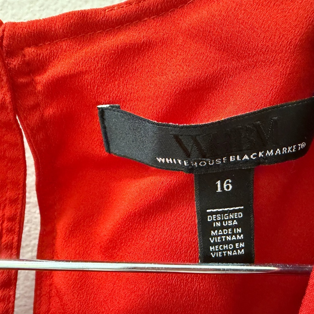 White House Black Market Vibrant Red Garment